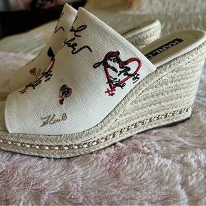 Karl Lagerfeld wedges 7.5 brand new with tag